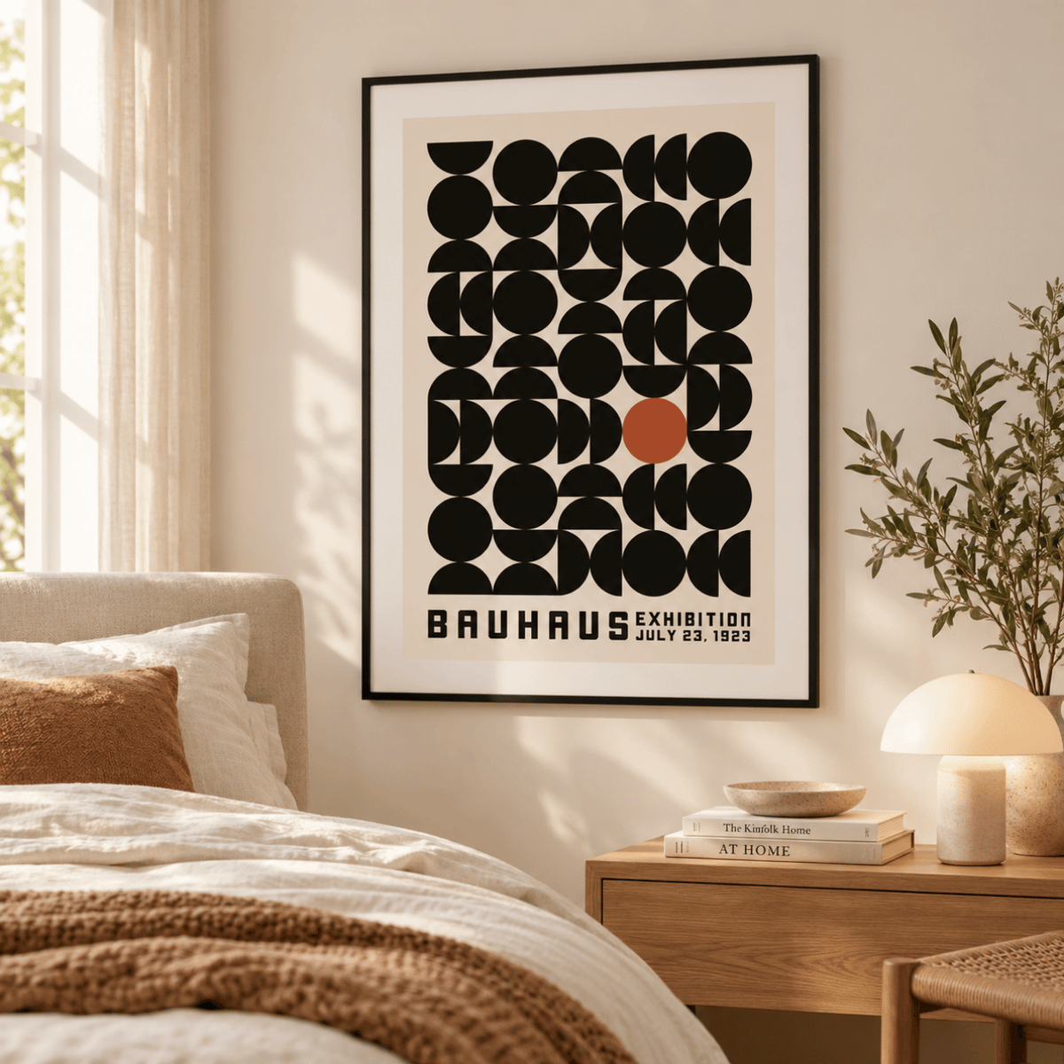 Bauhaus Offset Circle Grid 1923 Canvas Print