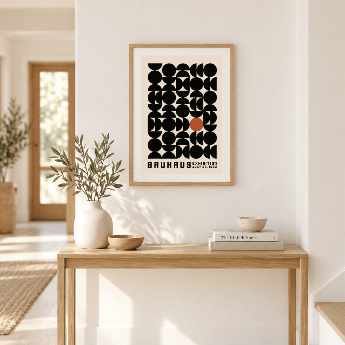 Bauhaus Offset Circle Grid 1923 Canvas Print