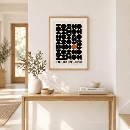 Bauhaus Offset Circle Grid 1923 Canvas Print