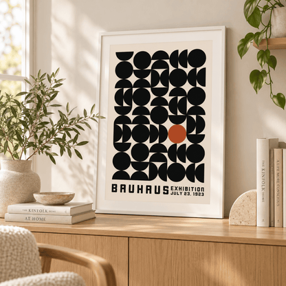Bauhaus Offset Circle Grid 1923 Canvas Print