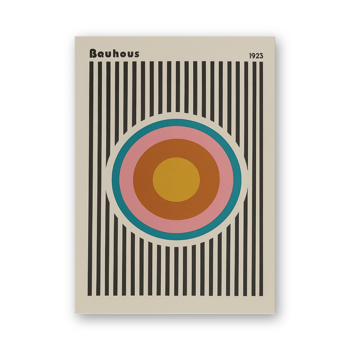 Bauhaus Target Lines 1923 Canvas Print