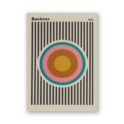 Bauhaus Target Lines 1923 Canvas Print
