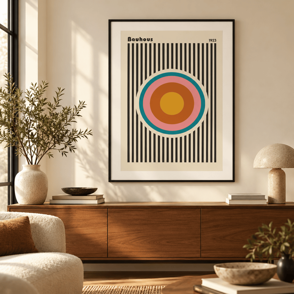 Bauhaus Target Lines 1923 Canvas Print