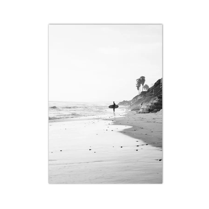 Walk to the Waves Surfing Canvas Print