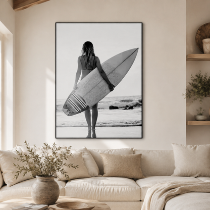 Ocean Bound Surfer Canvas Print