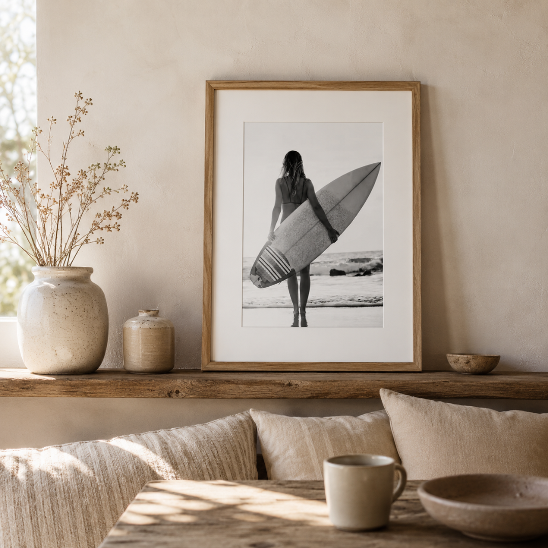 Ocean Bound Surfer Canvas Print