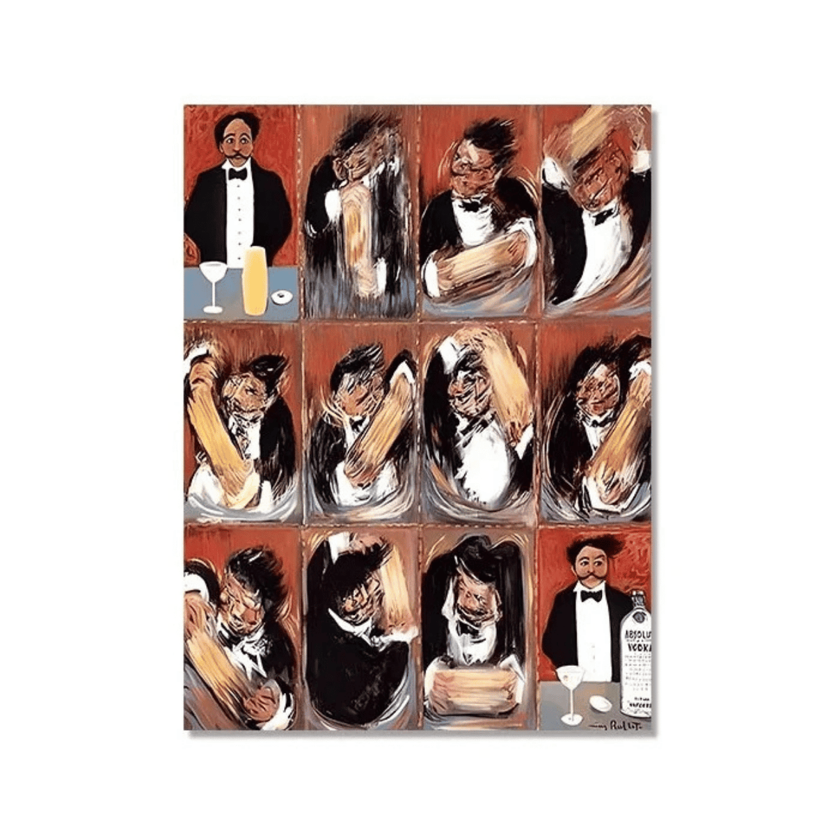 Cocktail Hour In Motion Canvas Print