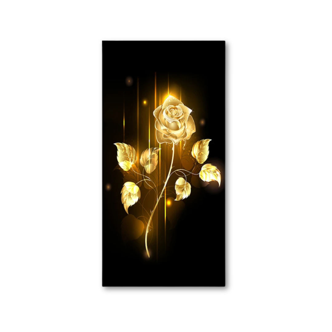 Golden Afterglow Rose Canvas Print
