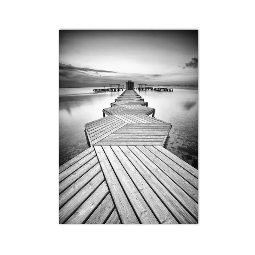 Vanishing Point Pier Canvas Print