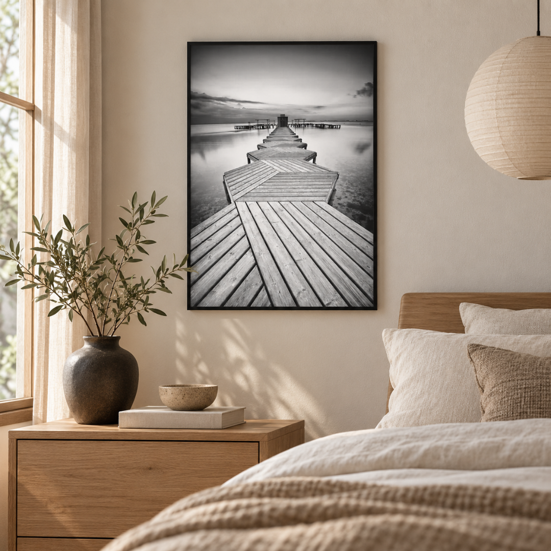 Vanishing Point Pier Canvas Print