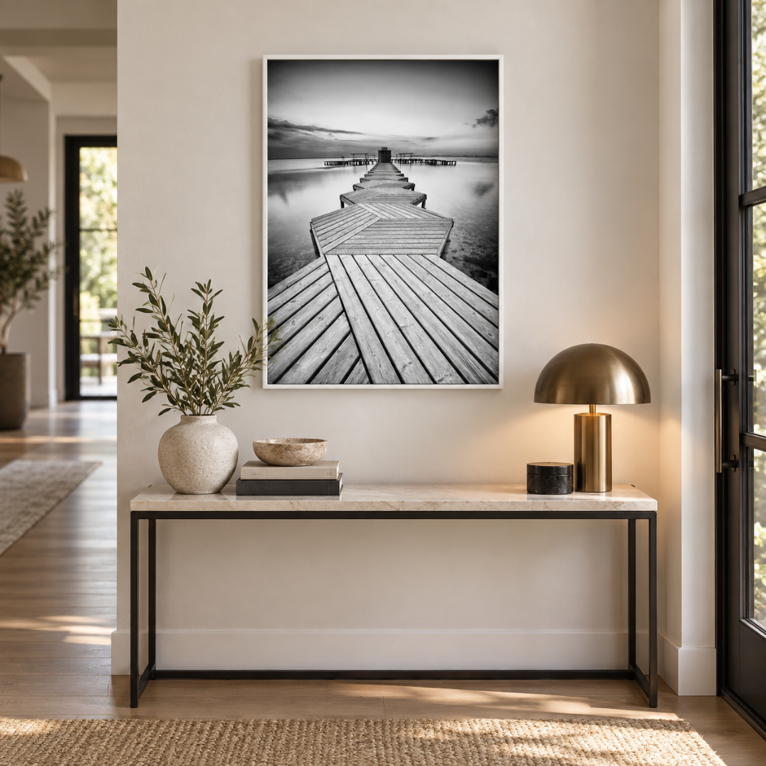 Vanishing Point Pier Canvas Print