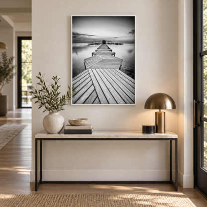 Vanishing Point Pier Canvas Print