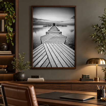 Vanishing Point Pier Canvas Print