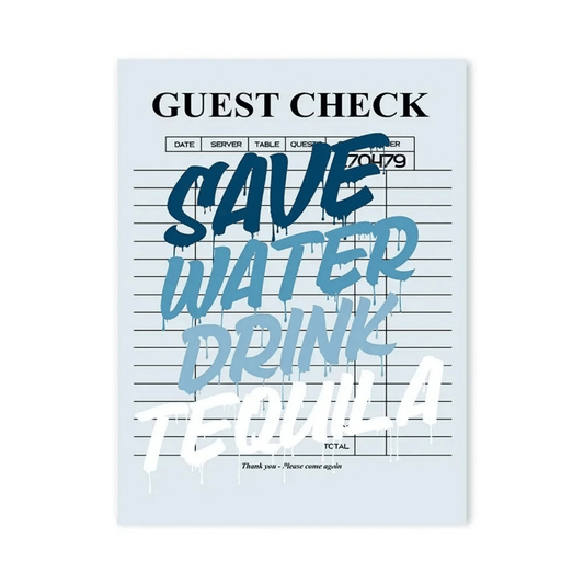 Save Water Drink Tequila Canvas Print