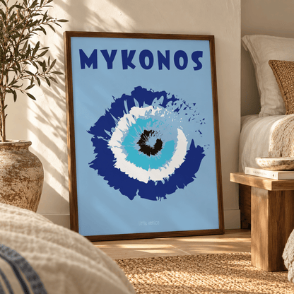Mykonos Evil Eye Canvas Print