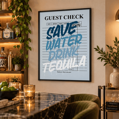 Save Water Drink Tequila Canvas Print