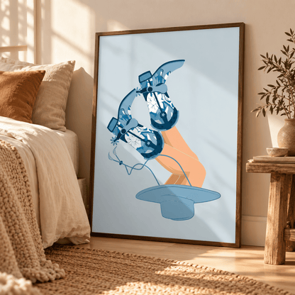 Midnight Rodeo Cowgirl Boots Canvas Print