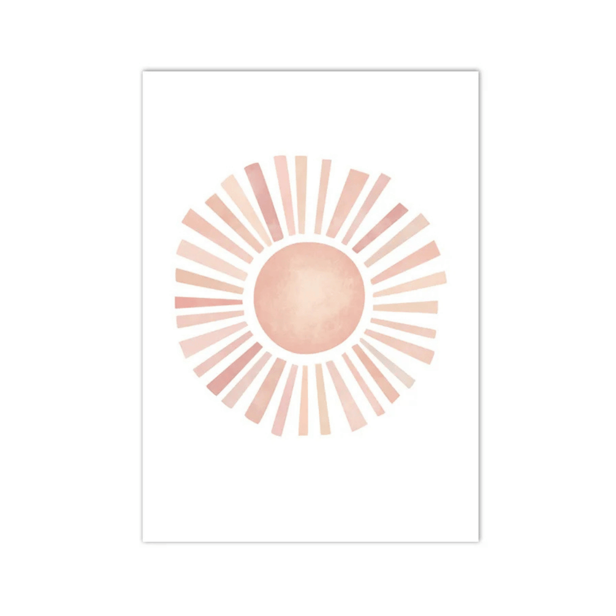 Blush Halo Sun Canvas Print