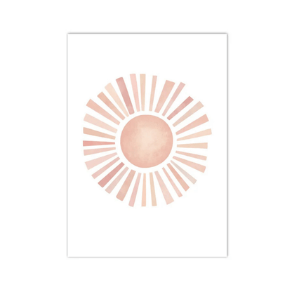 Blush Halo Sun Canvas Print
