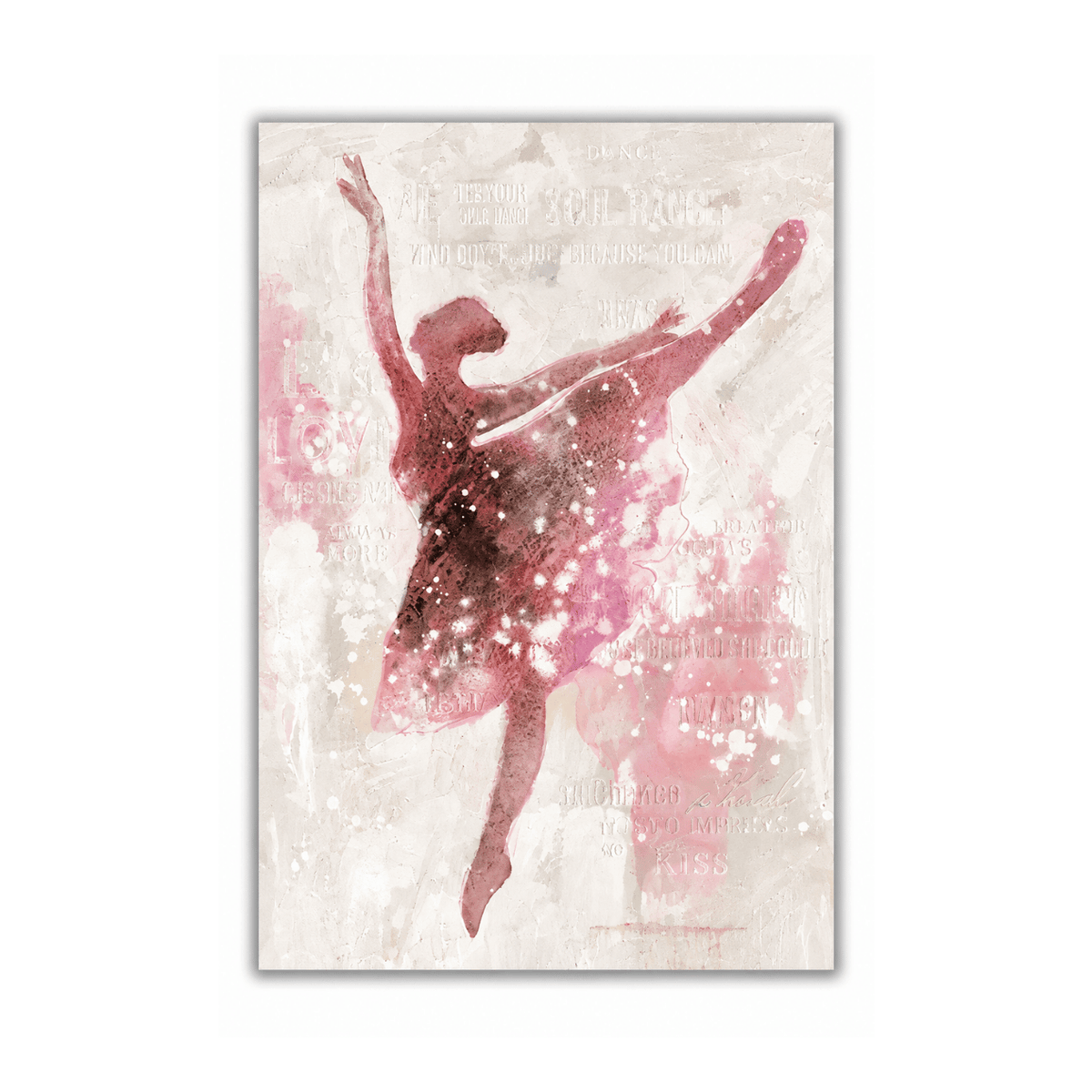Blush Reverie Ballerina Canvas Print