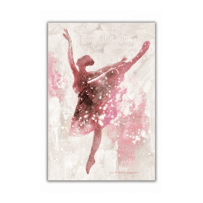 Blush Reverie Ballerina Canvas Print