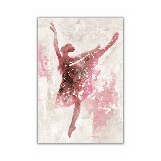 Blush Reverie Ballerina Canvas Print