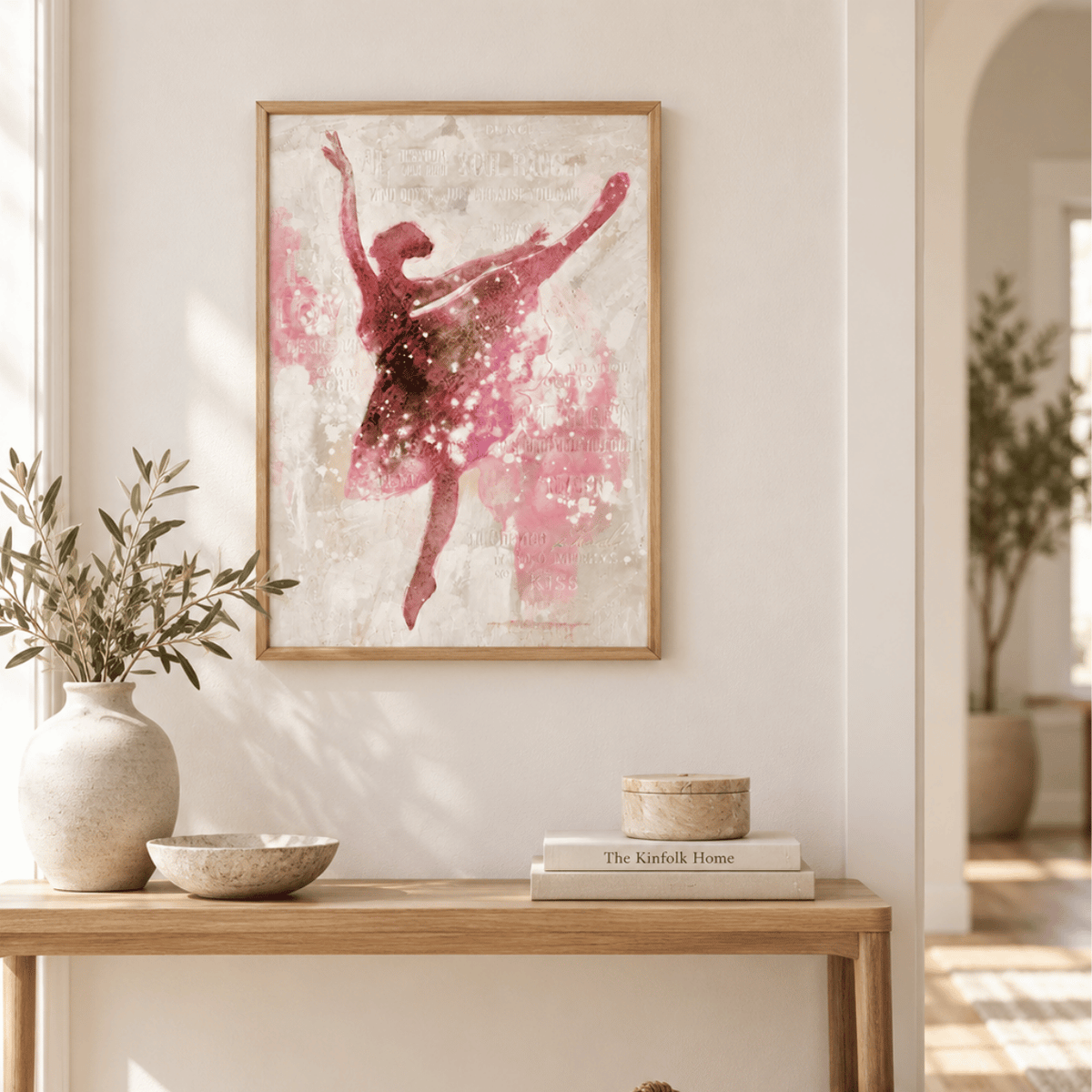 Blush Reverie Ballerina Canvas Print
