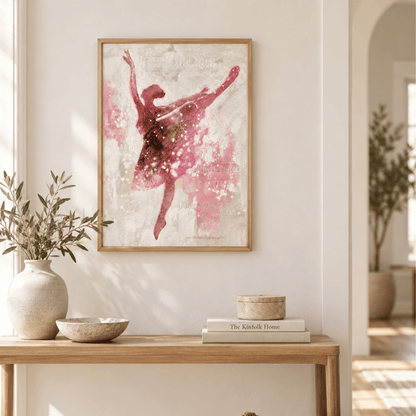 Blush Reverie Ballerina Canvas Print