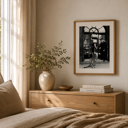 Leopard Grand Hotel Entrance Canvas Print