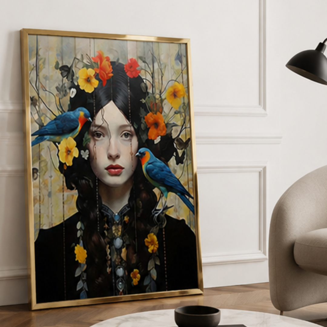 Birdsong Bloom Muse Canvas Print