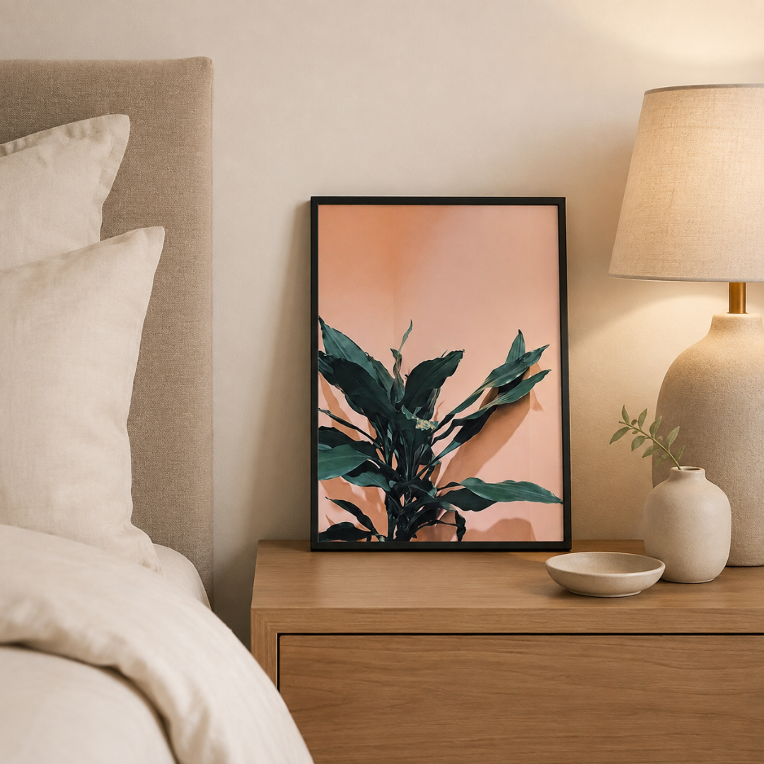 Afterglow Leaves Botanical Canvas Print