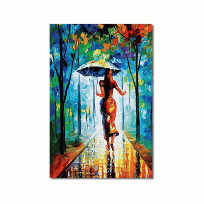 Rainlight Stroll Canvas Print
