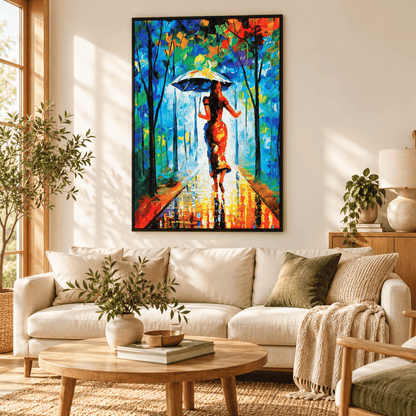 Rainlight Stroll Canvas Print