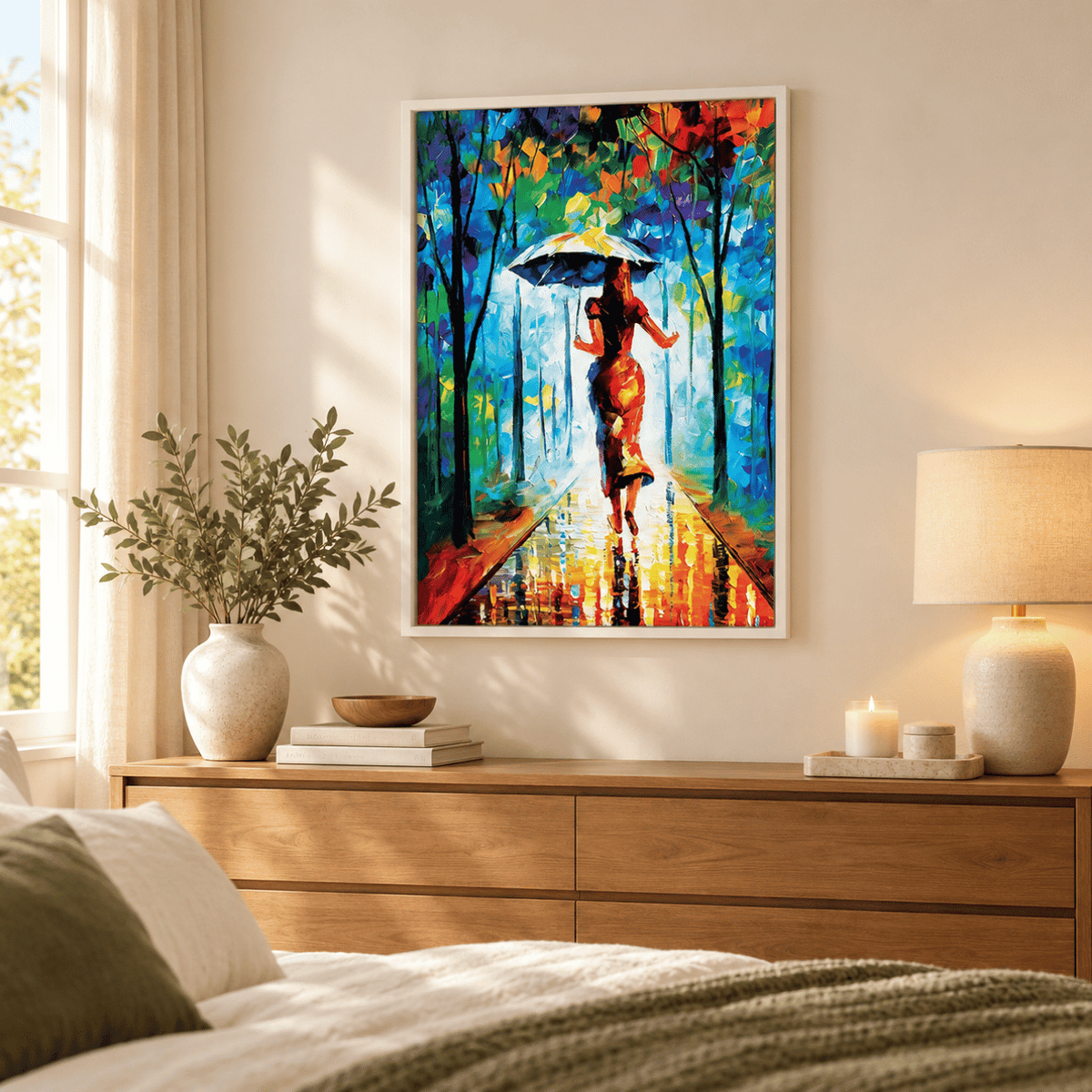 Rainlight Stroll Canvas Print