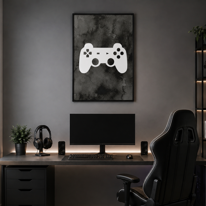Press Start Gaming Controller Canvas Print