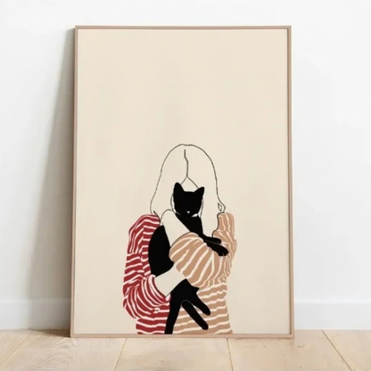Quiet Companion Cat Canvas Print