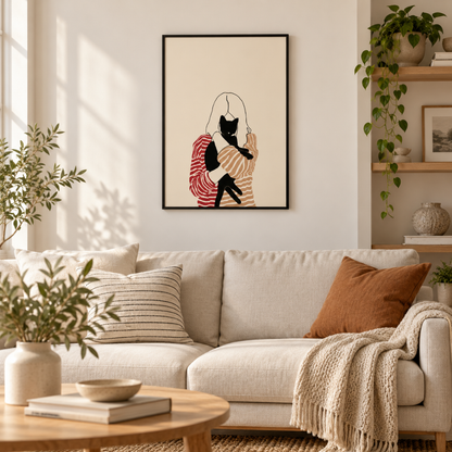 Quiet Companion Cat Canvas Print