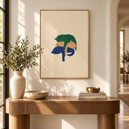 Cat Nap Stack Canvas Print