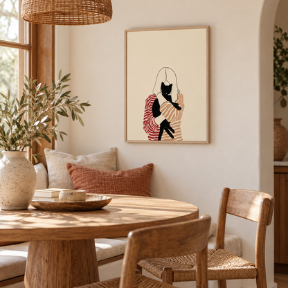 Quiet Companion Cat Canvas Print