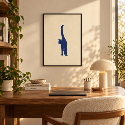 Tail Up Cat Canvas Print
