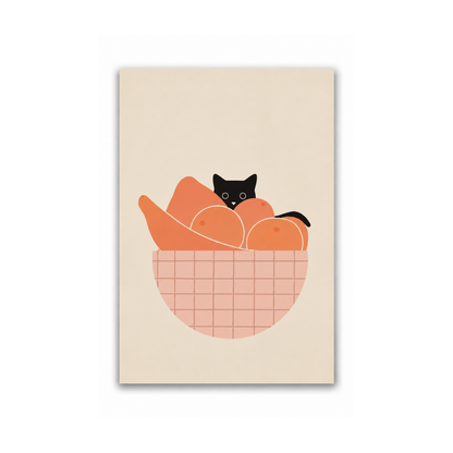 Citrus Bandit Cat Canvas Print