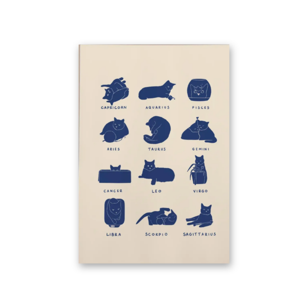 Catstrology Zodiac Canvas Print