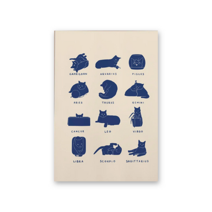 Catstrology Zodiac Canvas Print