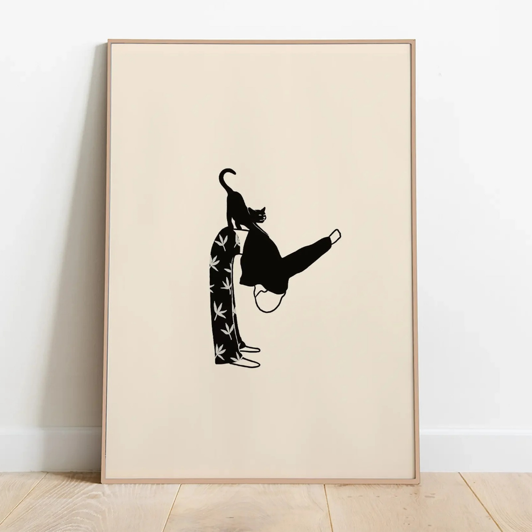 Cat Pose Gone Wrong Canvas Print