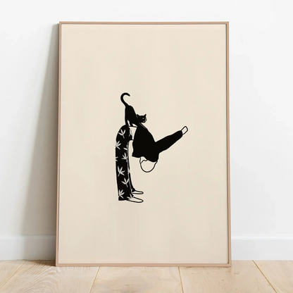 Cat Pose Gone Wrong Canvas Print