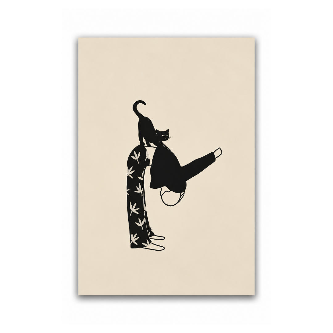 Cat Pose Gone Wrong Canvas Print