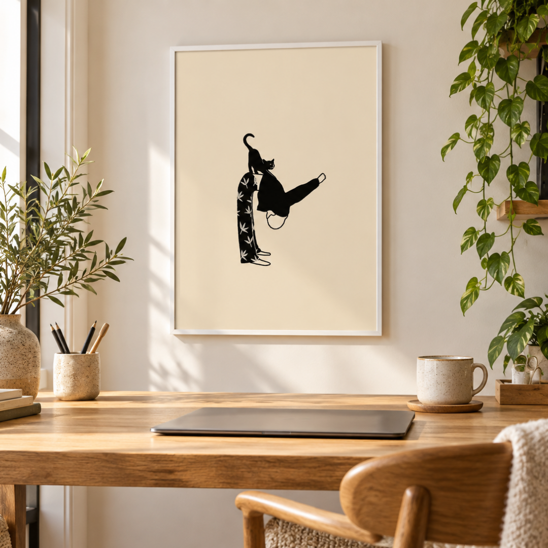 Cat Pose Gone Wrong Canvas Print