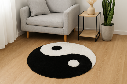 Yin Yang Circle Rug