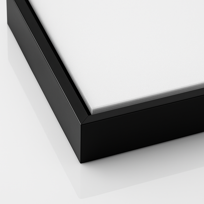 Black Wooden Floating Canvas Frame