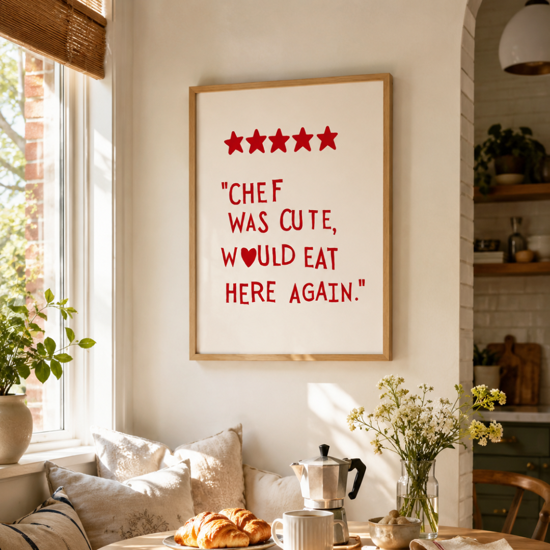 Five Star Chef Was Cute Funny Kitchen Canvas Print